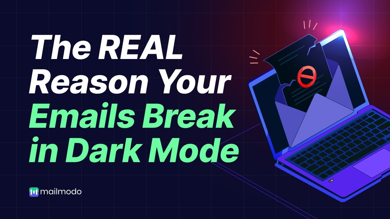 How to Fix Dark Mode Rendering Issues - Mailmodo - YouTube