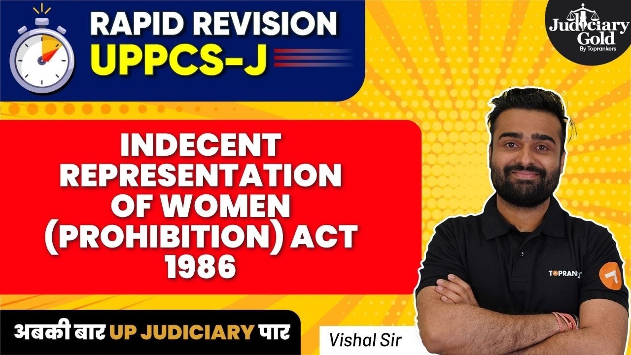UP PCSJ Rapid Revision Indecent Representation Of Women Act 1986 