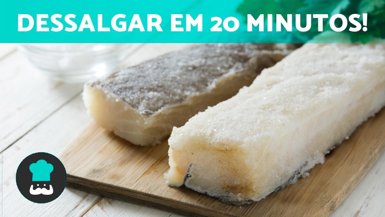 Como fazer para DESSALGAR O BACALHAU mais RÁPIDO em 20 minutos! 🐟