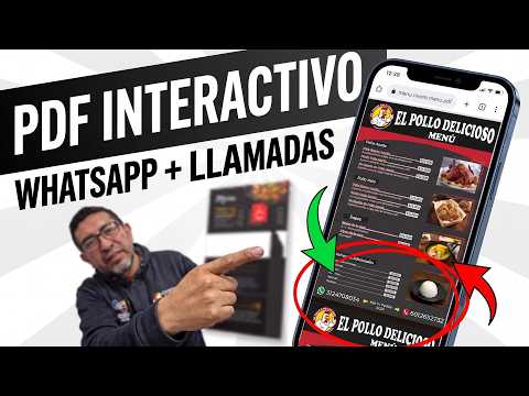 Hipervínculos y Botones Interactivos en Affinity Designer | Menú PDF con WhatsApp + Llamadas