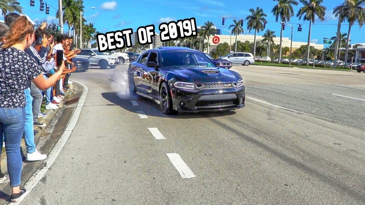 ⁣Best Cars & Coffee Pullouts & Burnouts of 2019!!