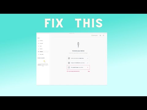 How to Fix WEBSOCKET ERROR IN LEDGER LIVE