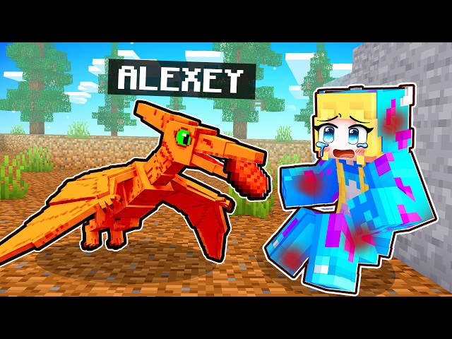 NASCI como BEBÊ PTERODÁCTILO no Minecraft