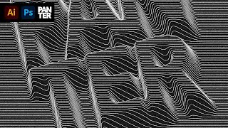 Vector Lines Distortion Effect in Adobe Illustrator and Photoshop