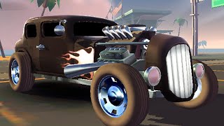 Mobil Rat Rod Stunt Car Extreme, Game Mobil Rintangan Seru screenshot 4