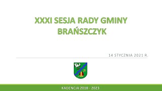 XXXI sesja Rady Gminy Brańszczyk – transmisja na żywo