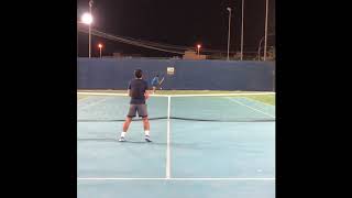 Ahmed Khamis, tennis recruiting video screenshot 1