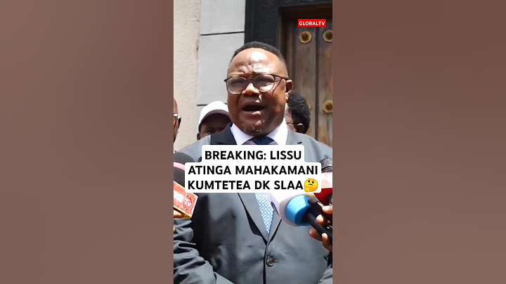 BREAKING: LISSU ATINGA MAHAKAMANI KUMTETEA DK SLAA🤔🙏 #breaking #globaltv #shortsvideo #viralvideo