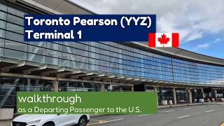 Details TORONTO PEARSON AIRPORT Terminal 1 Walkthrough (YYZ) | Departing Passenger | Walking Tour Update