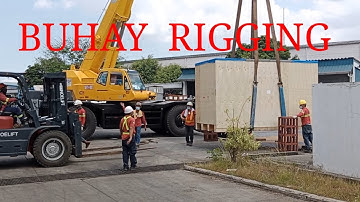UNLOADING,LIFTING & UNCRATING OF 15TONS DIE MOLD USING 10tons FORKLIFT/50tons CRANE | BUHAY RIGGING