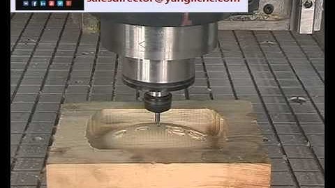 cnc machine engraving on curved surface working video