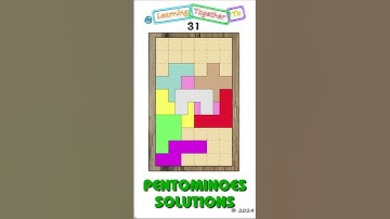 Not an image. #31 (Solution SETUP) Pentominoes Math Puzzle #mathchallenge #Shorts #puzzlegame
