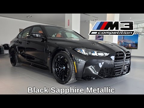 NEW ARRIVAL! 2026 BMW M3 Competition Black Sapphire Metallic on Kyalami Orange #bmw #m3 #g80 