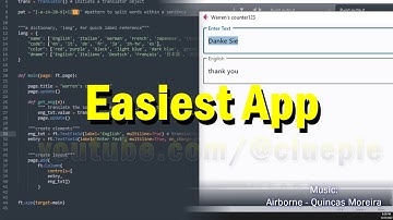 The Easiest App Built With Python Flet | No commentary