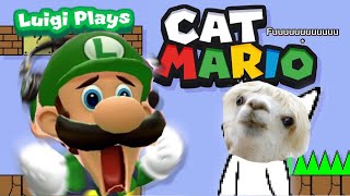 Luigi Plays: CAT MARIOOO but it’s only memes + fails!