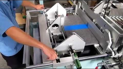 HUENCHEN, HC-45TRA7-2 Two Sides Edge Protector Machine for Lever Arch FIles, Operating