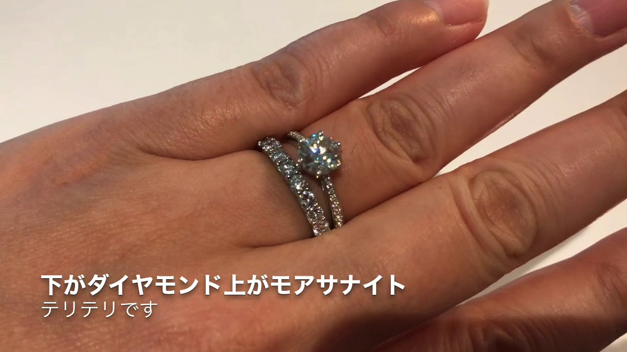 #Moissanite & #diamond #モアサナイト#モアッサナイト - YouTube