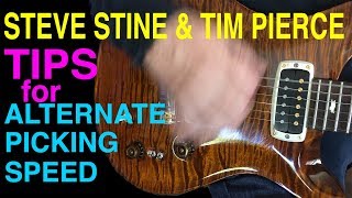 Speed Picking Tips You Need To Know | Alternate Picking | Guitar Lesson | Steve Stine | Tim Pierce