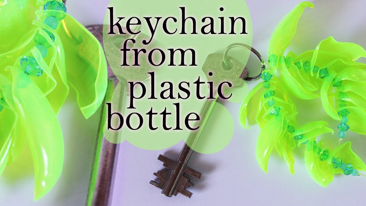 craft with plastic bottle. key holder from waste plastic bottle. 