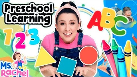 Preschool & Toddler Learning Video with Ms Rachel - Learn Shapes, Letters, Numbers, Colors & More