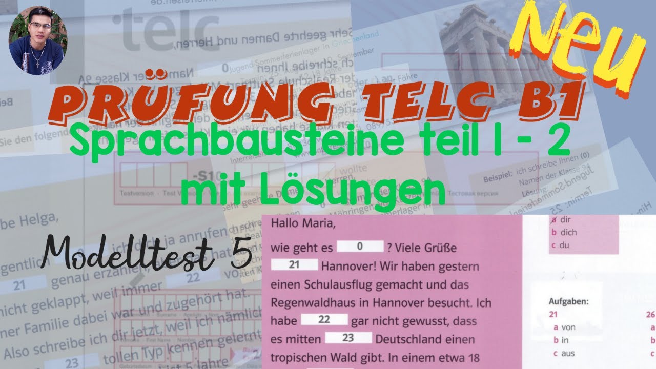 Tellc B1 Baunsatze Prufung Mit Losungen Prüfung Telc b1, Sprachbausteine teill 1 und 2 mit lösungen, modelltest