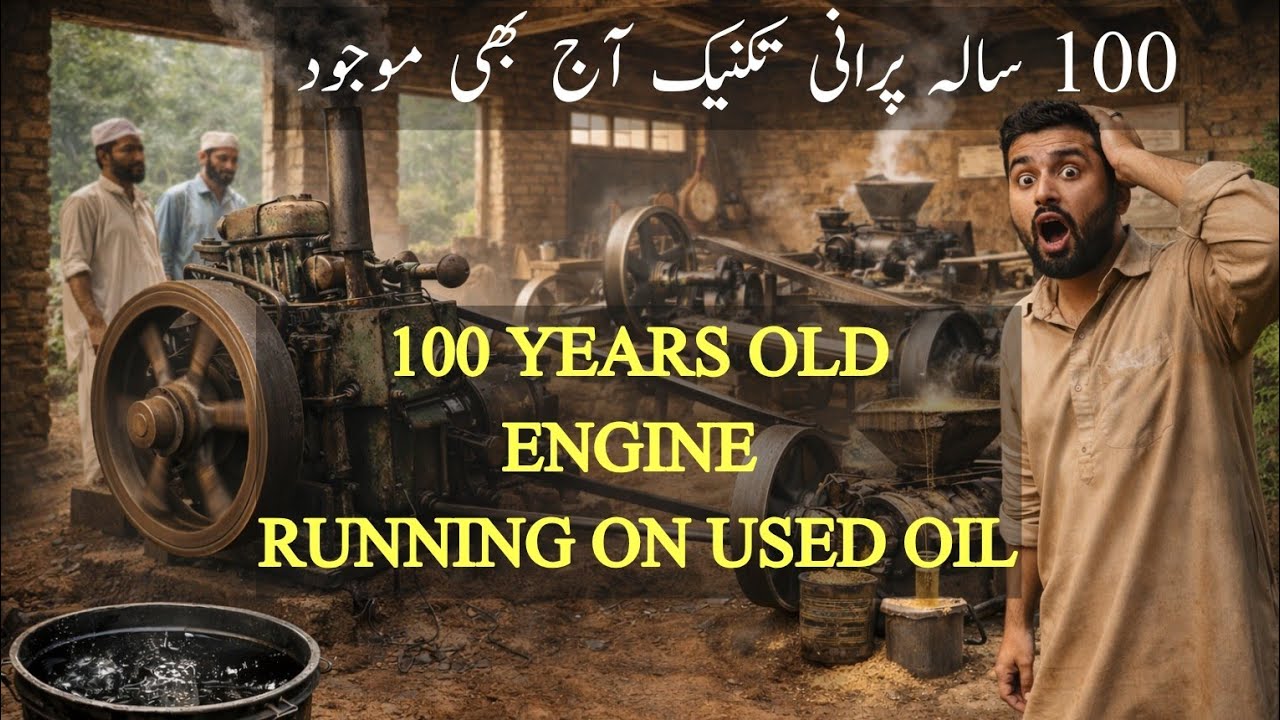 100 Saal Purana 40HP Engine 😳 | Ganday Oil Par Aaj Bhi Chal Raha Hai | Engine running on used Oil
