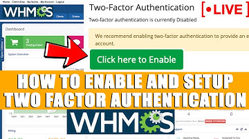 [🔴LIVE] How to enable Two Factor authentication in WHMCS?