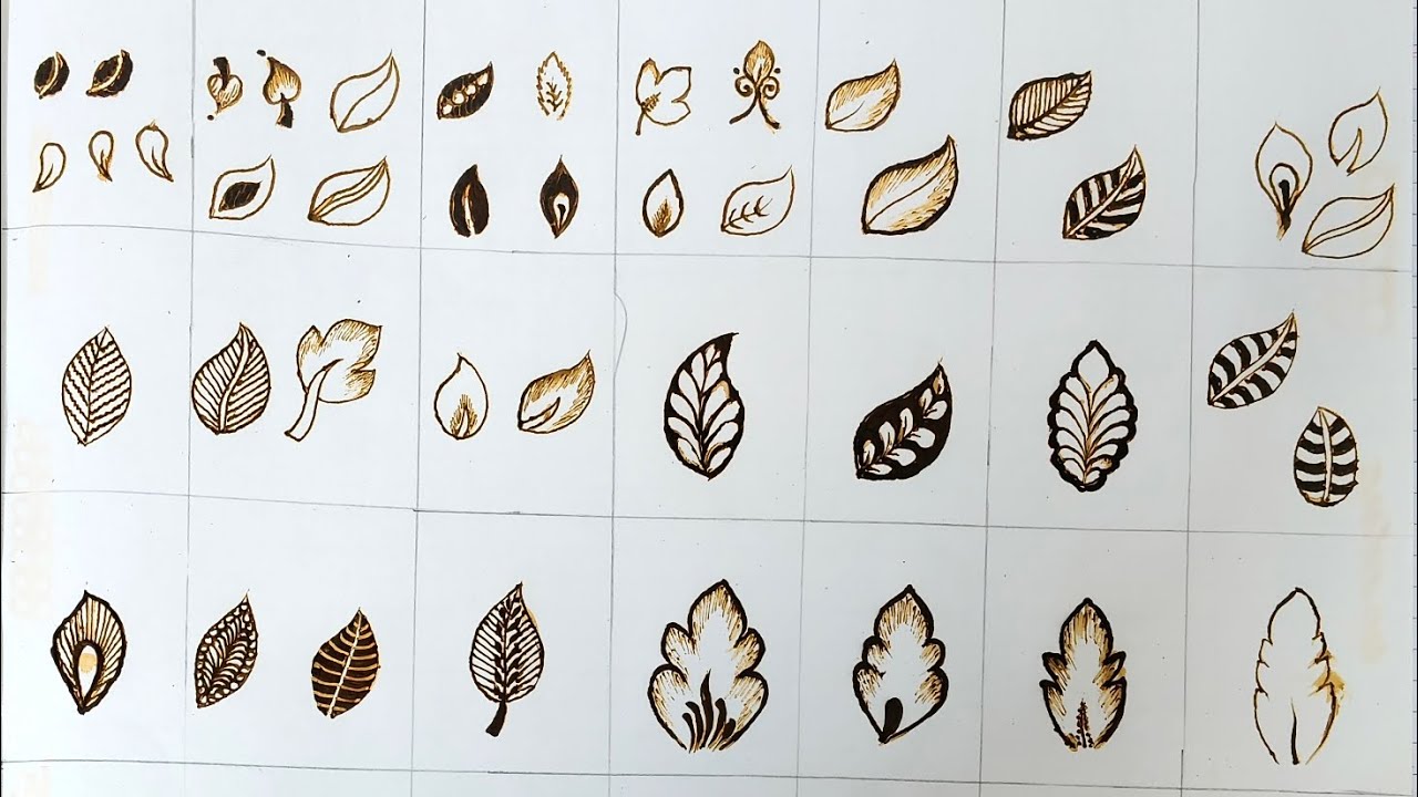 Leaves basic mehndi design for beginners| day 2 | 
