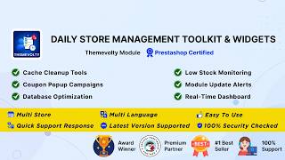 Daily Store Management Toolkit &amp; Widgets - Themevolty