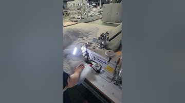 inspection video for duvets semi-auto tape binding machine running test in our assembly workshop