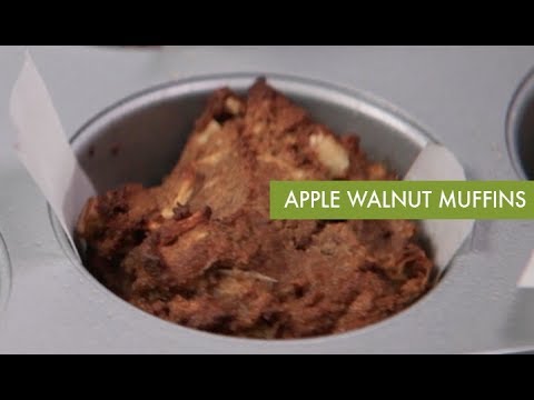 Apple Walnut Muffins I Spiralizer Recipe