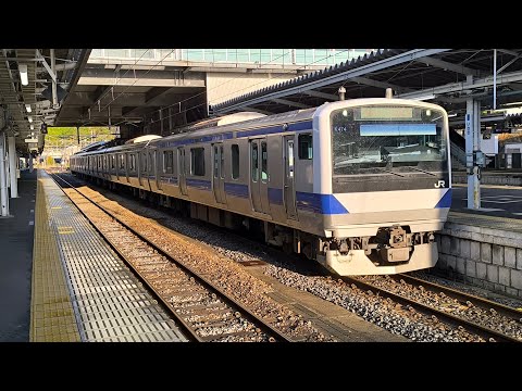E531系 K474編成 常磐線普通電車原ノ町行ワンマン列車がいわき駅3番線を発車するシーン