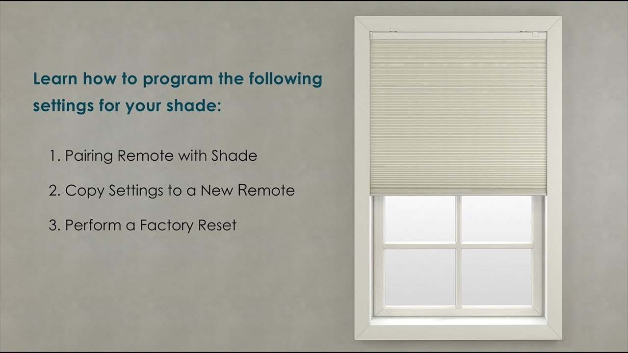 Veneta™ Motorization – How to Pair your Remote