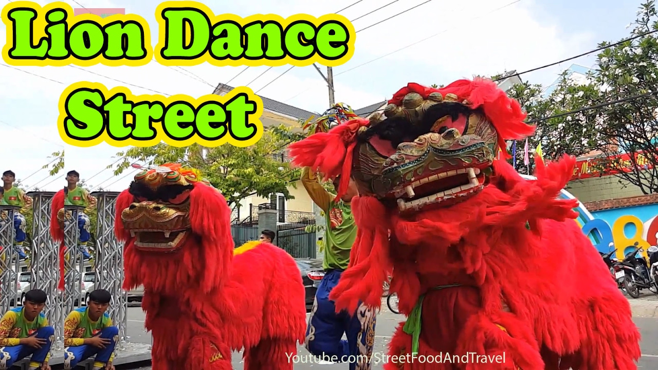 Lion Dragon Dance Lantern Festival Vietnam 2017 - Mua Lan Tet Nguyen Tieu | Street Food And Travel