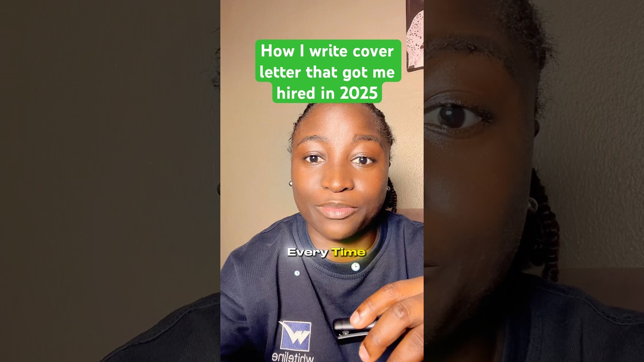 rewrite this title How I write my cover letter that got me hired in 2025 #virtualassistant #coverletters #remotework
