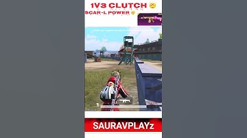 1v3 clutch SCAR-L power #bgmi #pubgmobile #shortvideo #trending #gaming #mobilegame