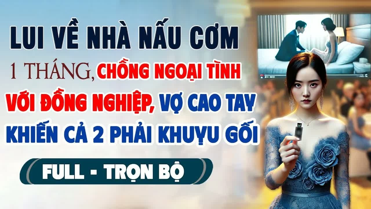 Lùi về bếp núc một tháng tôi phát hiện anh ngoại tình với vợ cấp trên và cú lật ngược khiến cả hai h
