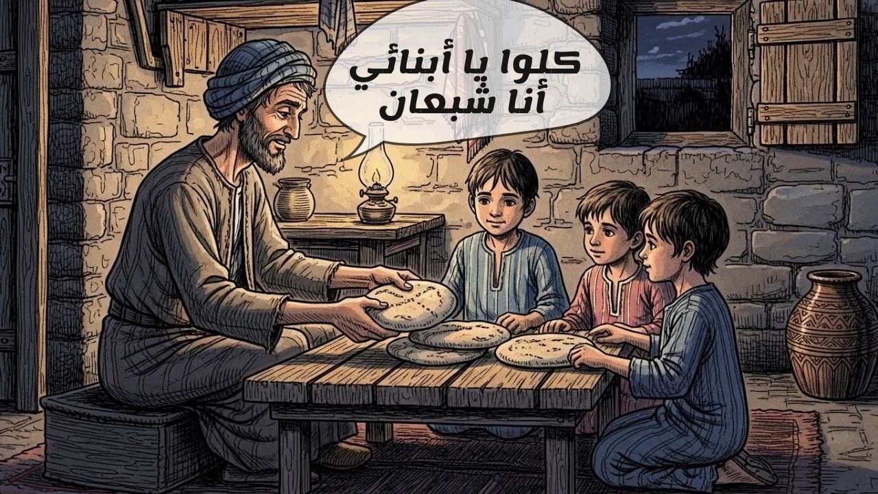 الأب الذي حرم نفسه ليُطعم أولاده… فكافأه الله بأعظم مكافأة