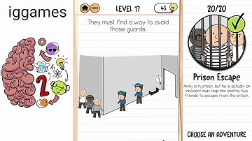Brain Test 2 Prison Escape Level 1-20 Walkthrough
