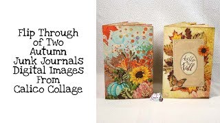 Flip Through of Two Autumn Junk Journals