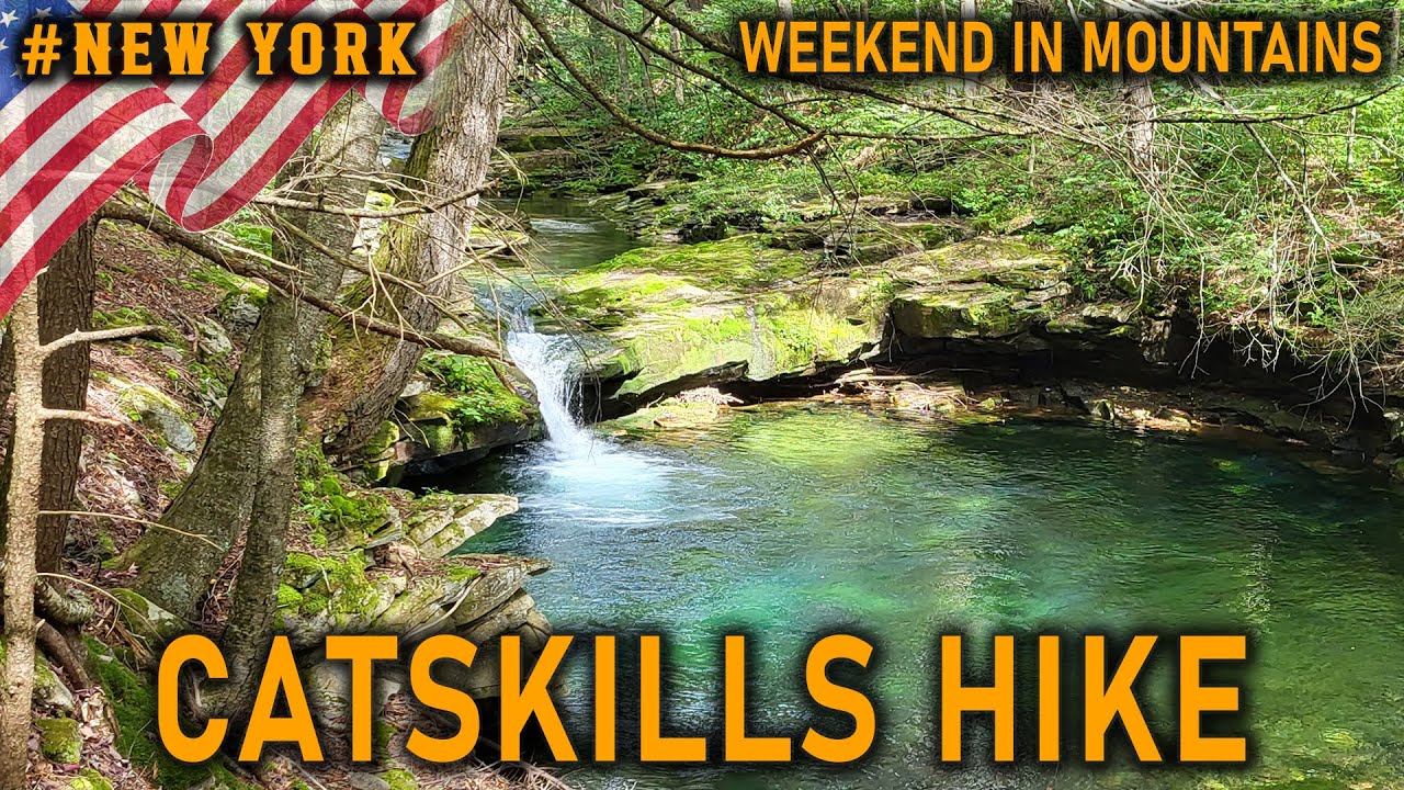 Weekend hiking in Catskills, New York. Поход в выходной день в горы Catskills.
