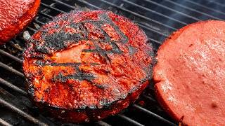 Searing Thick Slices of Smoked Bologna