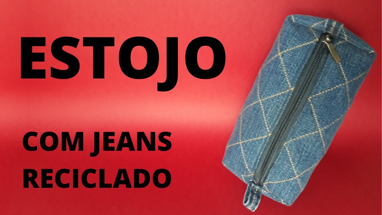 ESTOJO ESCOLAR - com jeans reciclado