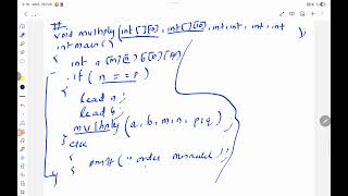 LEC 46 : Matrix multiplication using function IN C