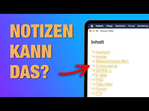 Apple Notizen: Diese Funktionen habe ich lange vermisst (MacOS 27)