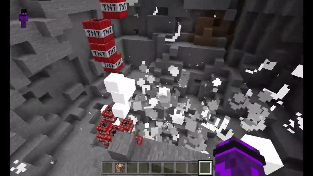 How to make a big hole in Minecraft YouTube