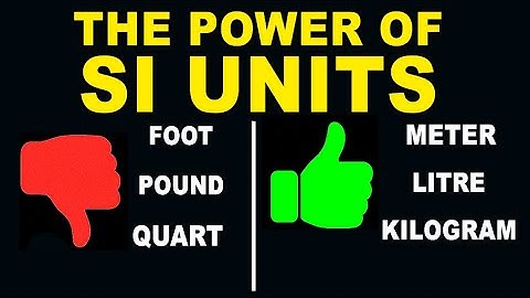 Een inleiding tot dimensies, eenheden en Si-eenheden