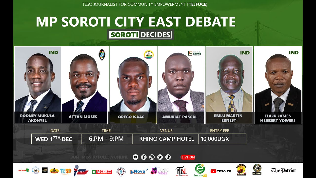 Soroti CIty East MP Debate Live