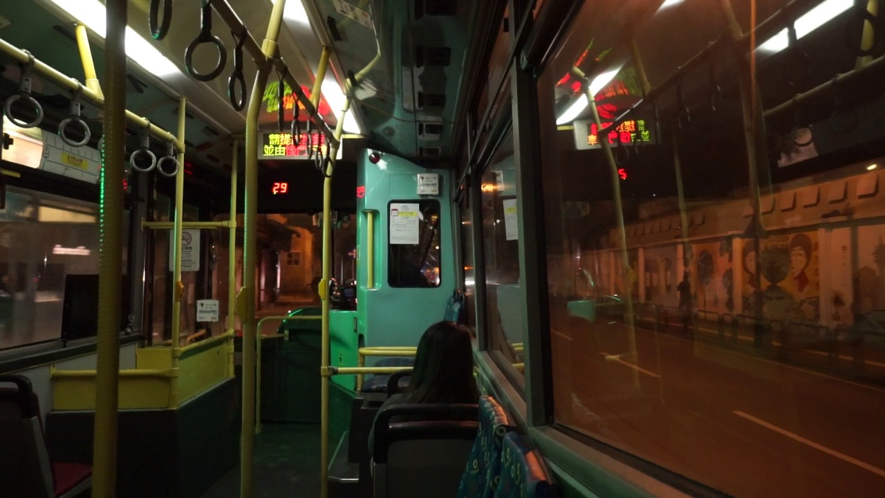 Macau, ride with bus 4 @ night