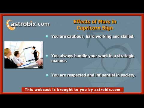 Effects of Mars in Libra to Pisces sign - Mars in different Signs